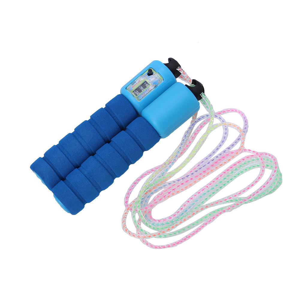 Adjustable PVC Accurate Count Jump Rope with Comfortable Anti slip Handles (green)