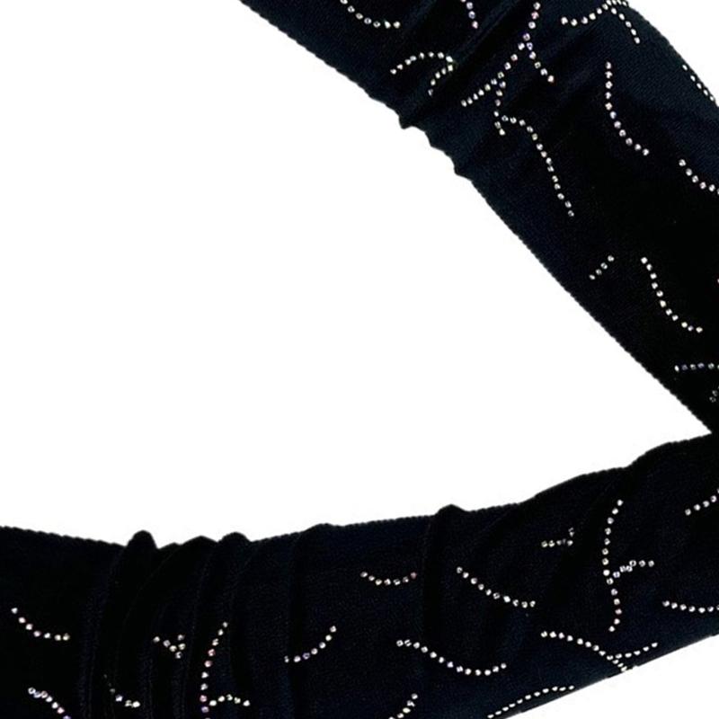 Bridal Sleeves Gloves Wedding Dancing Gloves Christmas Party Supply Long Stretchy Gloves for Concert Operas