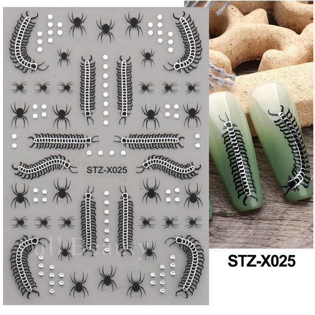 Nail Art Stickers New Chinese Style Butterfly Cat Eye Butterfly Beads Adhesive Nail Stickers