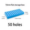 Tool Storage Box for Efficient Organization Multi Hole Designs Drill Bit Holder Tray for Workshops And DIY Enthusiasts