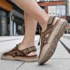 38-46 Summer Men's Large Fashion Outdoor Casual Sandals Handmade Mesh Breathable Sandals Beach Shoes