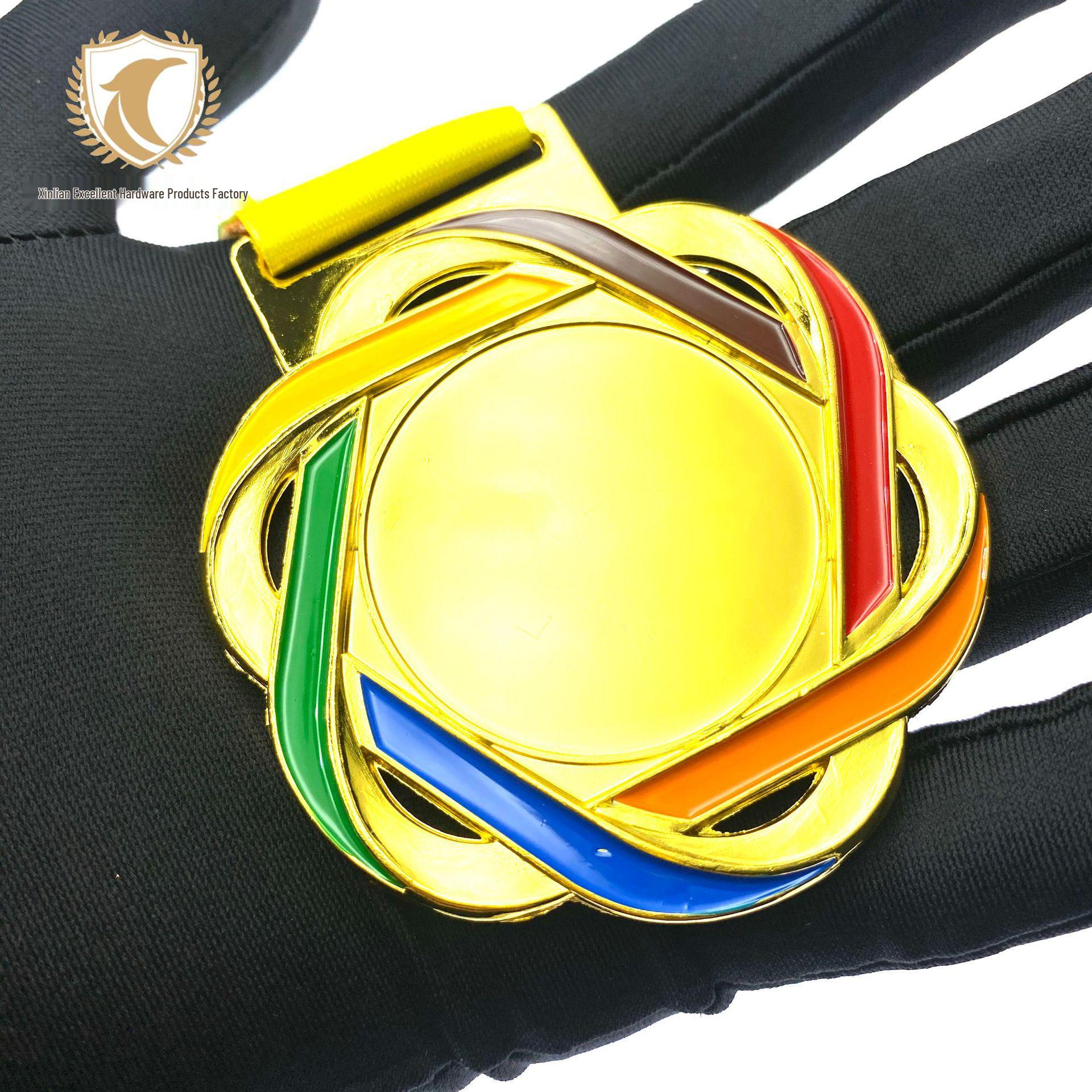 Champion Medal: Creative Metal Event Honor for Marathons and Sports Meets - Commemorative Hanging Plate Medal