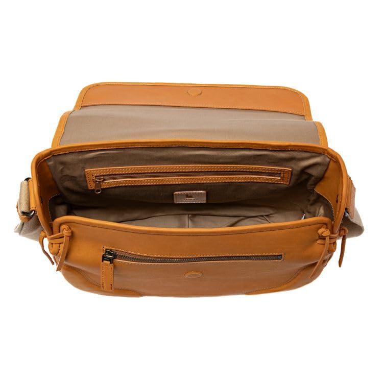 Official ORIGIN Shoulder bag made by baseball glove manufacturer Horizontal genuine leather Body bag Messenger bag bag GA142 [Tryon] Men's Women's