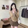 Autumn Long Sleeve Base Cardigan Jackets Women Elegant Slim Fit V-neck Knitted Women's Sweaters Coat Winter Lace Patchwork Cardigans Sweater 25854