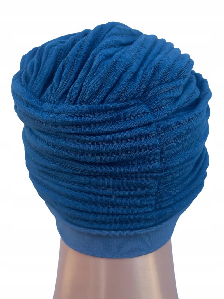 Turban Damski Ela 498 Czapka Ocieplana Sweterkowa Mięciutka Drapowana