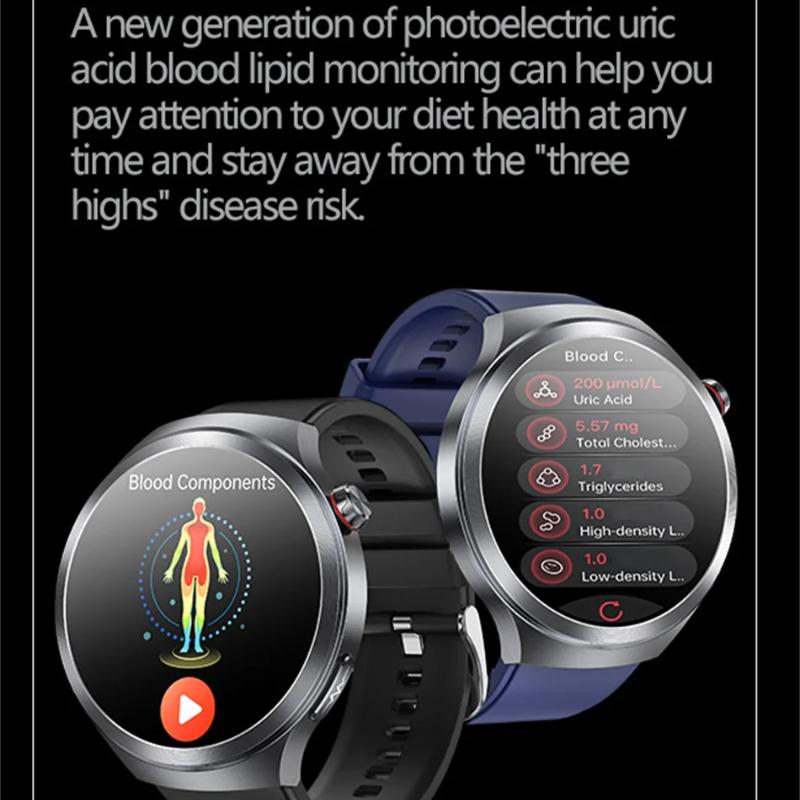 2025 Nový Health Trackr Kyselina močová Krevní lipidy Chytré hodinky Krevní tlak EKG+PPG Hodinky Analýza těla Chytré hodinky Muži Detekce emocí