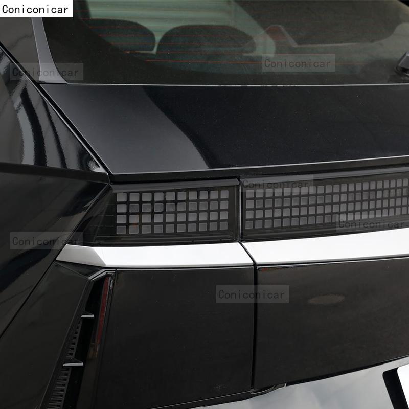 For HYUNDAI IONIQ 5 2025 Car Headlight Smoked Black TPU Protective Film Front Light Tint Change Color Sticker Accessories