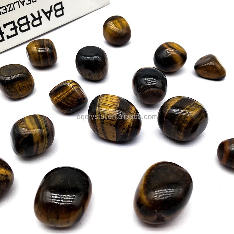 Natural Tiger Eye Tumble Stone Crystal Craft Tiger Eye Gravel Tumble for Home Decoration