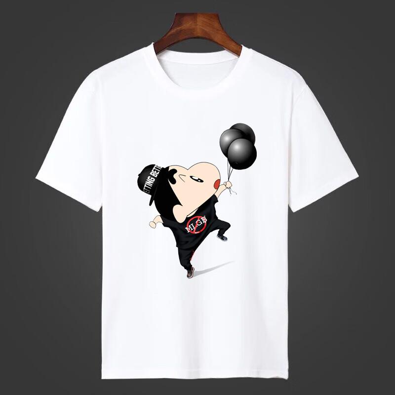 Crayo.n Littl.e Ny Japansk Anime Tecknad Tryckt T-shirt Söt Stil Dam Kortärmad T-shirt Personlighet Högkvalitativa Toppar