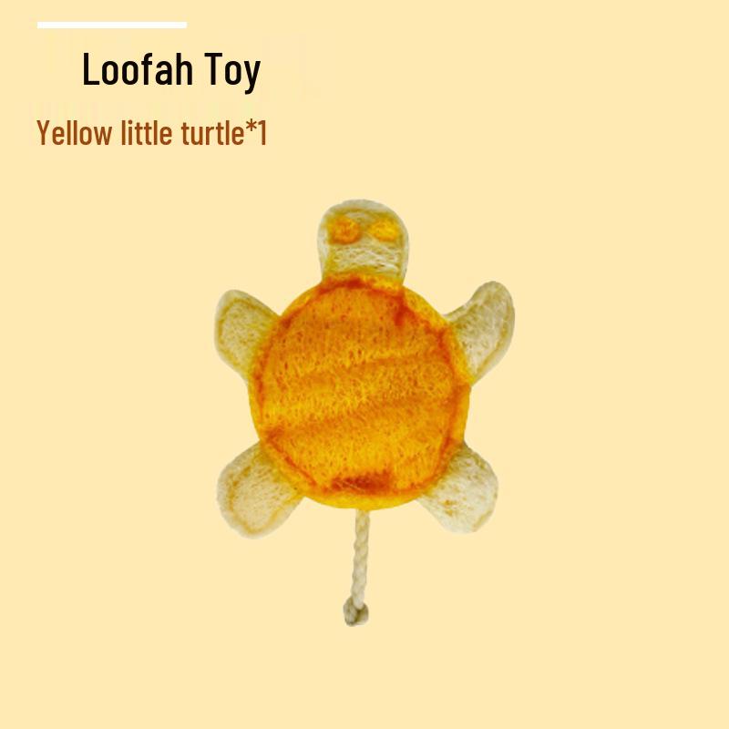 Loofah Cat Toy: Self-Entertaining, Chewing, Teething, and Teeth-Cleaning Stick for Kittens