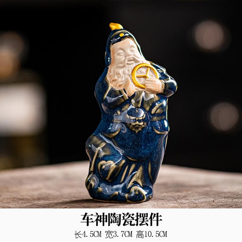 

Car God Tea Pet Creative Flowerpot Landscaping Tea Figurine Play Toys Tea Statue Ornaments Chinese Tea Set Supplies Decoration