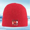 Feathers black orange white stripes Unisex Women Unisex Knitted Hat Beanie Pullover Cap Winter Thermal Warm Christmas Outdoor