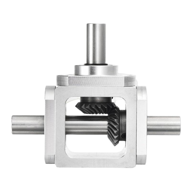 Right Angle Bevel 1:1 Forward Double Output Shaft 1 Module 20 Teeth Bevel Gear Frame Simple DIY Module