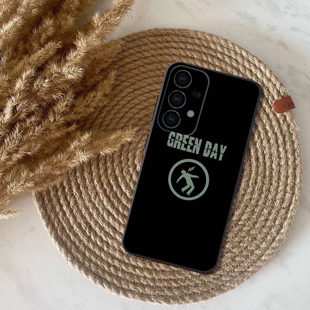 G-Green Day Band Phone Case For Samsung S25,S24,S21,S22,S23,S30,Ultra,S20,Plus,Fe,Lite,Note,10,9,5G Black Cover
