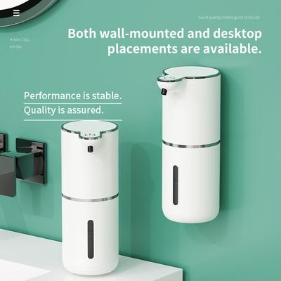 380ML Touchless Light Display No-Press Electric Liquid Foam Cleaner Pump Smart Infrared Automatic Sense Bathroom Soap Dispenser