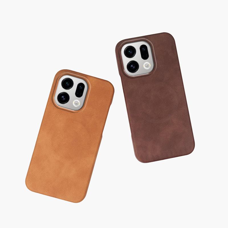 Sheepskin Leather Magnetic Wireless Charging Case For OPPO Find X9 Pro Frameless Shockproof Hard Cover For Find X9 X9Pro