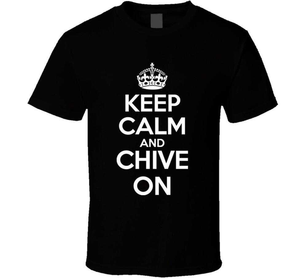 Keep Calm And Chive On Chive Carry On KCCO Black  Unisex T-Shirt M