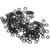 200 st Svarta Gummi O-ringar Slitstarka Flexibla Universella O-ringar för Fiske