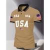 The New Men's Short-sleeved POLO Shirt for Summer 2026 Features a Casual Fashionable and Comfortable 3D Letter Pattern Print