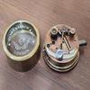 Maritime Brass Sextant Nautical British Army Pocket Box Sextant with Wood Box by Henry Barrow Co London