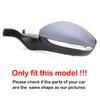 For Peugeot 208 2008 2012-2018 Citroen C3 2016 To 2020 2x Car Sticker Rearview Side Mirror Cover Wing Cap Exterior Case Trim ABS