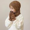 3Pcs Kids Winter Hat Scarf Gloves Set Plush Lining Children Beanie Neck Warmer Non-slip Gloves Kids Cap Set for Girls Boys
