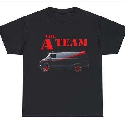 A Team Van Black Unisex T Shirt NEW Retro Style TV Show 70s 80s Mr. T Unisex T-Shirt