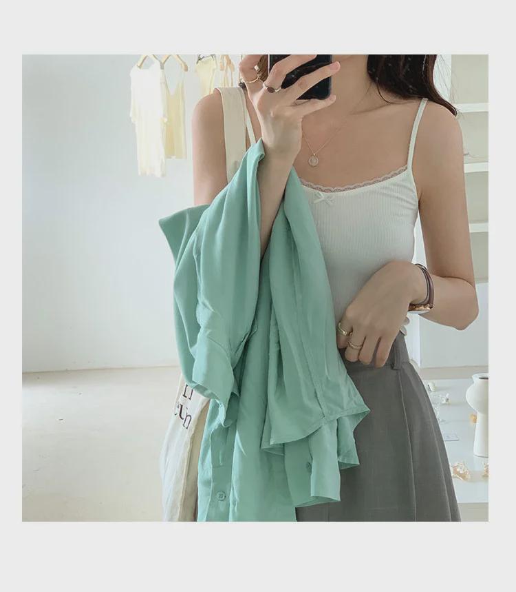 Dámská sexy štíhlá květinová krajková tílko - všestranný styl BM 2025