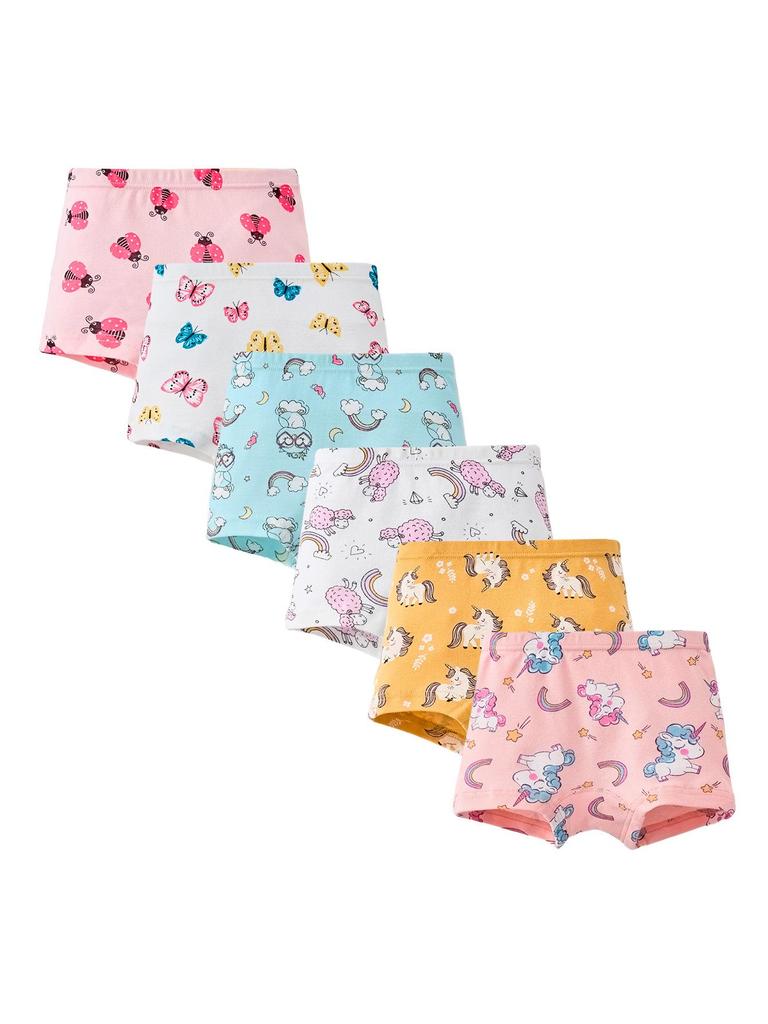 Girls' 100% Cotton Boxer Briefs - Toddler and Baby Underwear