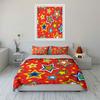 Colorful Star Pattern Gift Set Multiple Sizes Kid'S And Adults' Bedroom Exquisite 3Pc Bedding Set, Gift