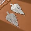 European and American full diamond irregular earrings with exquisite and luxurious design, earrings for street photography, and
