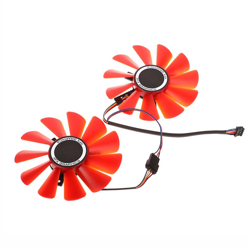 87Mm Diameter Rx-570-Rs Rx-580-Rs Fdc10U12S9-C For Rx570 Rx580 Video Graphics Cards Cooling As Replacement Fan