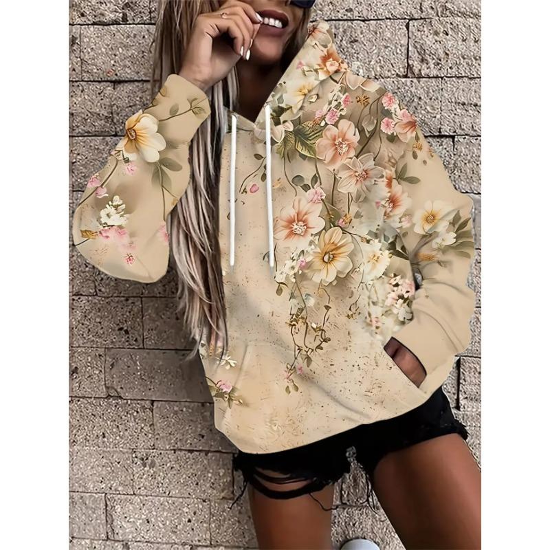 Ins Fashion Women Hoodie Relaxed Daily Wear Sweatshirt