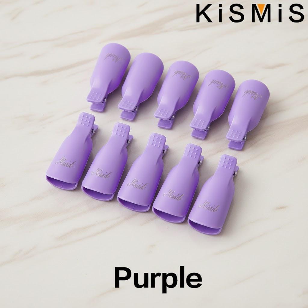

10pcs Plastic Nail Art Soak Off Clips UV Gel Polishing Tool Set Non Electric Nail Accessories