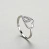 Ada Jewelry Joya De Plata Dainty Hearts Design Zircons Women 925 Sterling Silver Rings for Women