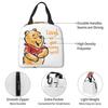 HTSW Cute Winnie the Pooh Bento Box, Stylish Insulated Lunch Bag, Perfect for Commuting, School, Travel, and Outdoor Activities, Unisex