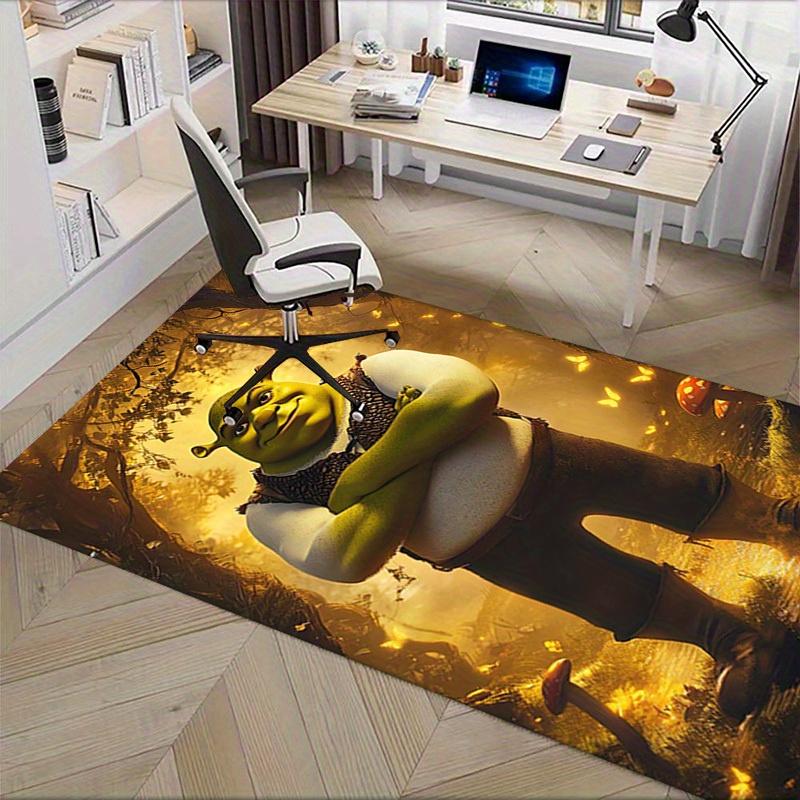 3D Printed Shrek,Fairy tale,Fantasy Forest Anti-Slip Rug - Machine Washable Office Rug for Living Room, Bedroom, Office - Multiple Sizes