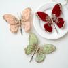 Für Weihnachtsbaumdekoration Mehrfarbig Glitzer Flanell Schmetterling Hängende Verzierung Größe 14 bis 19 cm Feiertagszubehör