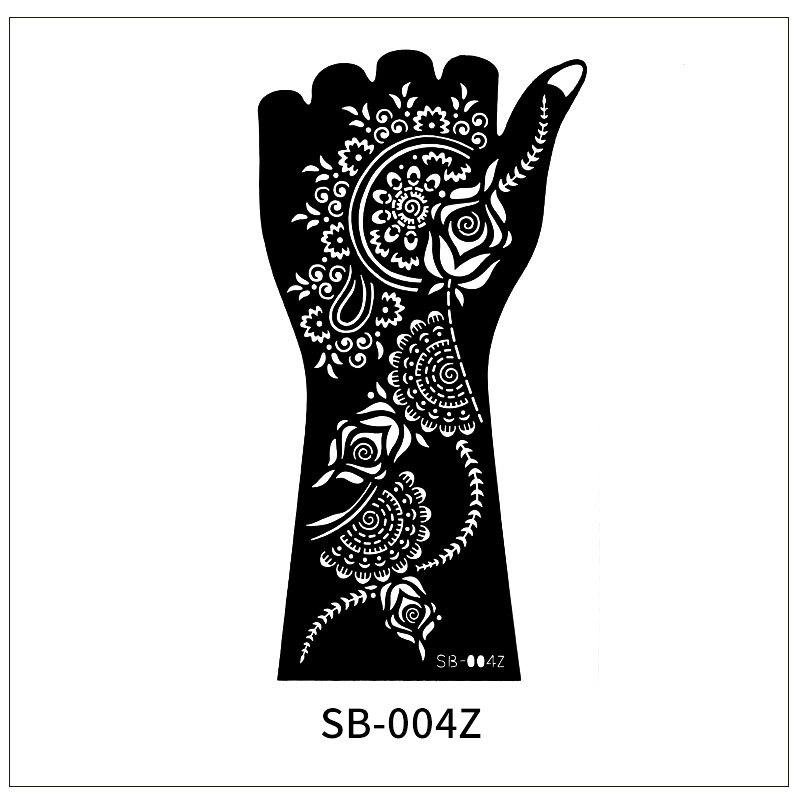 

Красочный стикер Индийский полый тату-стикер Сок Струйный шаблон Сделай сам Расписной тату-стикер 260 * 150MM (die)