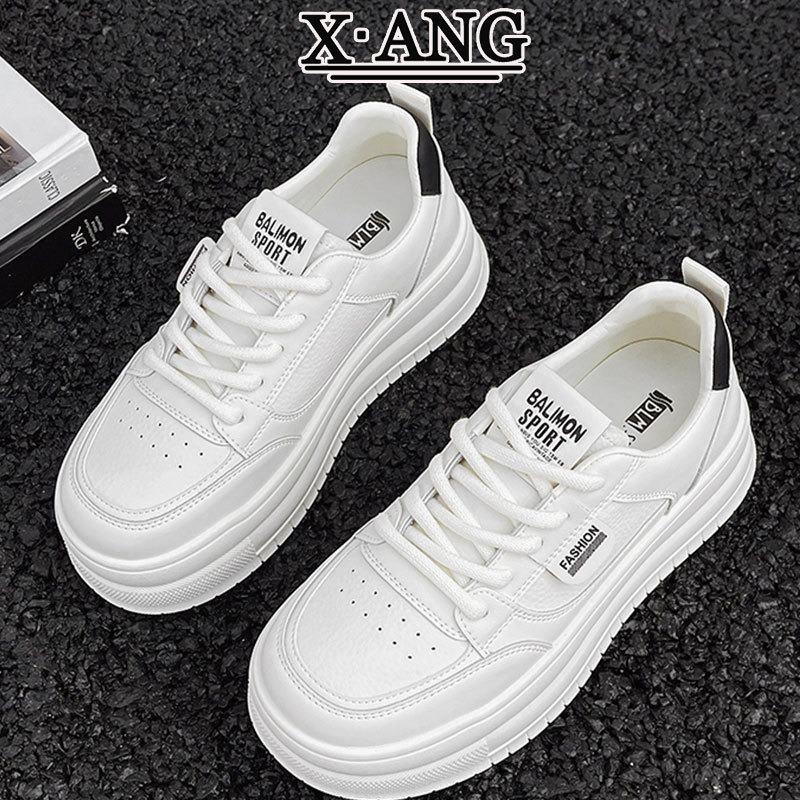 Leather little white shoes children versatile thick baseplate shoes spring and summer new breathable lightweight casual sports women's shoes