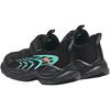 Anta Kids Synthetic Leather Comfortable Breathable Lightweight Shock Absorbing Low Top Running Shoes Kids sneaker Black Green A12439905-6