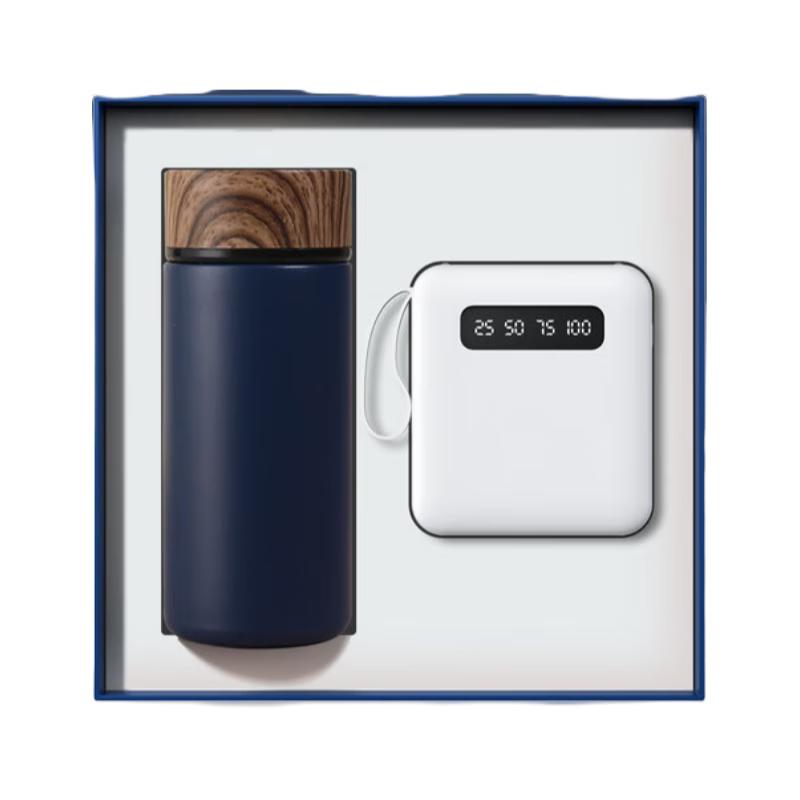Business Gift Set: Insulated Mug & Digital Power Bank