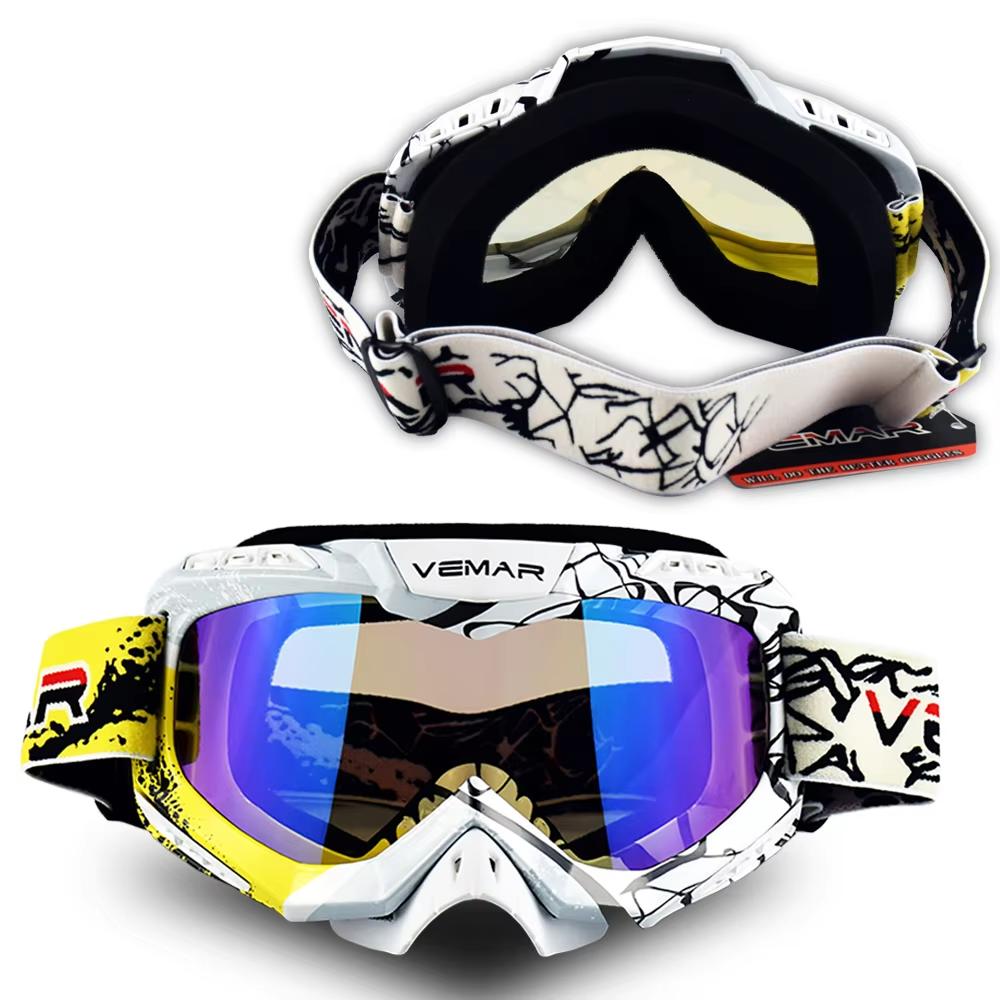 VEMAR Motorcycle Goggles Downhill Motocross Glasses Dustproof Motocross Goggles Cross Glasses Off Road Oculos Motorcycle Gafas жёлтый