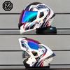 ORZ Personalised Motorcycle Full Face Helmet Men Women Fashion Dual Lens Helmets Motocross Racing Modular Flip Up Casco Moto