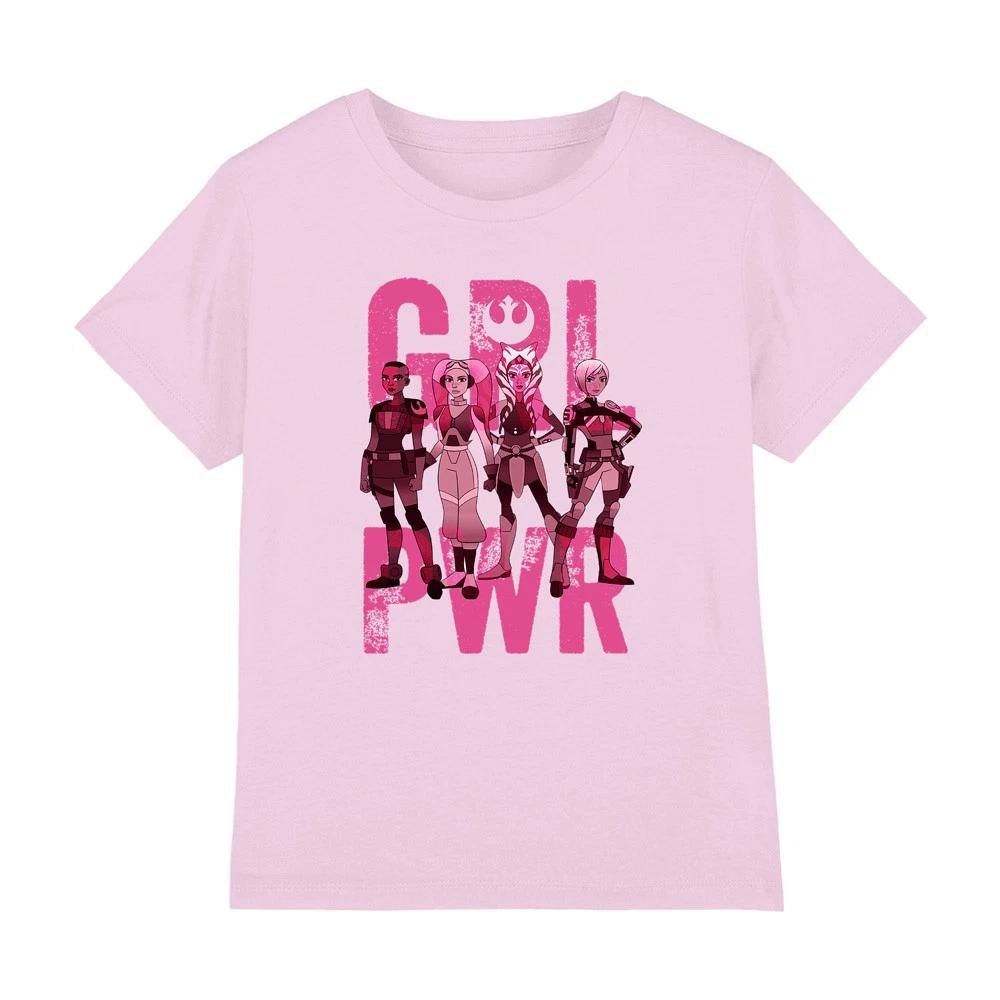Star Wars Ahsoka Girl Power Ketsu Sabine Hera Kids T-shirt Pink 100