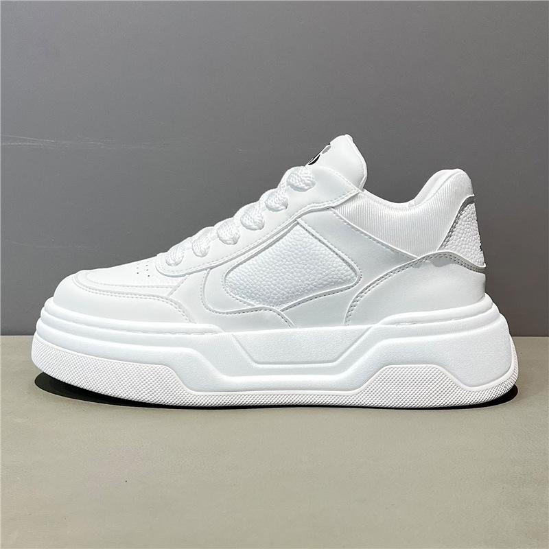 Autumn new leather surface breathable thick sole comfortable casual board shoes bjd 38 белый