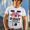 Mens 81st Annivarsary Flags DDay Graphic T Shirts 1944 Normandy Tshirt Summer Woman Man High Quality Cotton Shortsleev