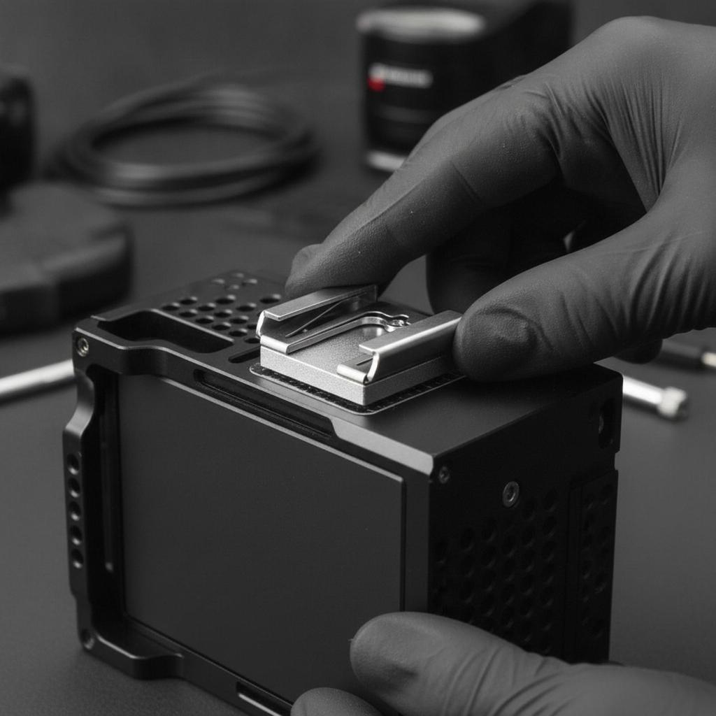 Cold Shoe Mount Double-Sided for Tabletop Filming