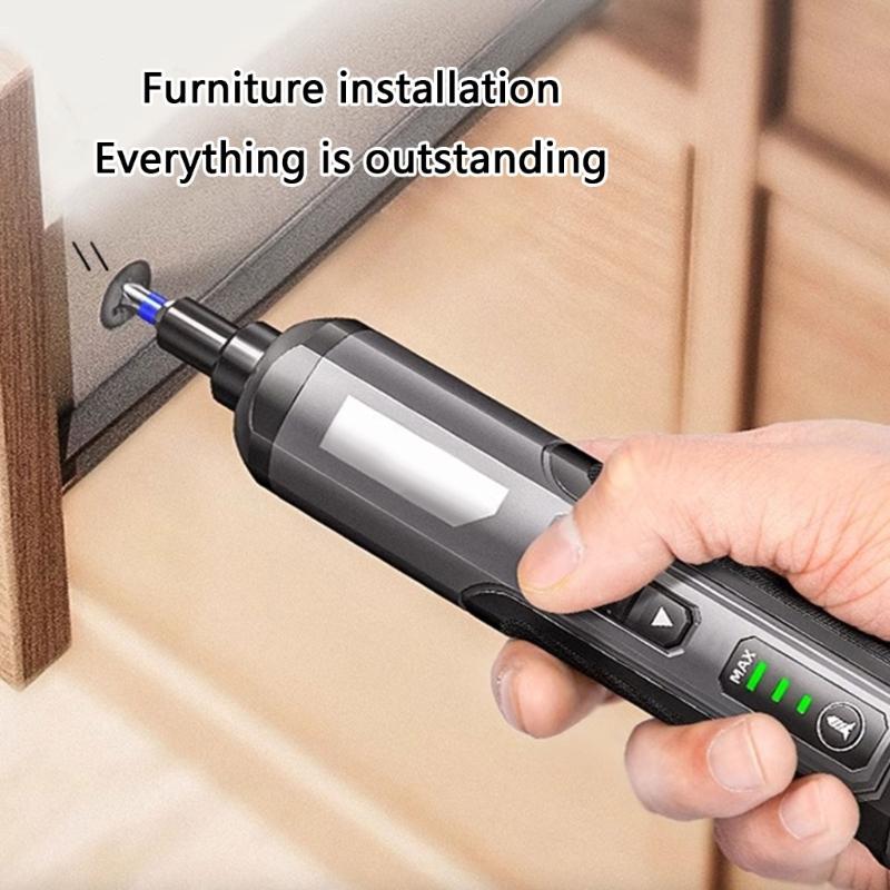 Multi Functional Cordless Screwdriver with 4 Gear Torque Adjustment and Manual Electric Mode for Versatile Applications
