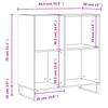 Record Cabinet Gray Sonoma 33.3 x 15 x 35 inches (W x D x H) Particleboard